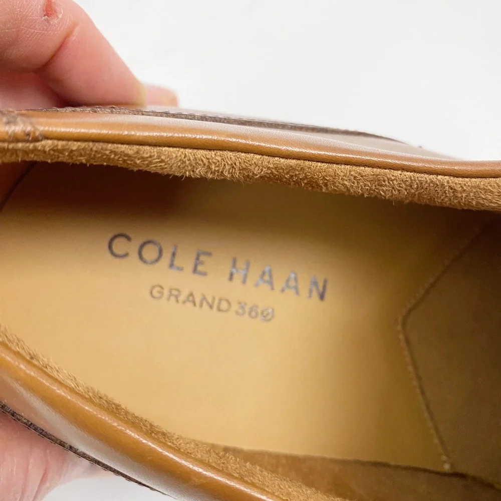 Cole Haan Bedford Grand‎ 360 Cap Toe Oxford Mens 12 M British Tan Leather NWOB